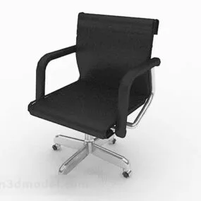 Modern Black Lounge Chair 3d model