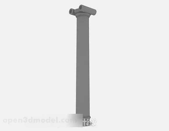 Gray Pillar V8 3d model Gray Pillar V8 3d model