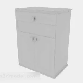 Gray Entrance Cabinet V1 3d model