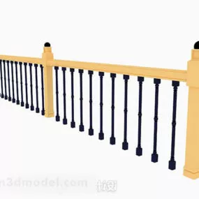Black Railing V1 3d model