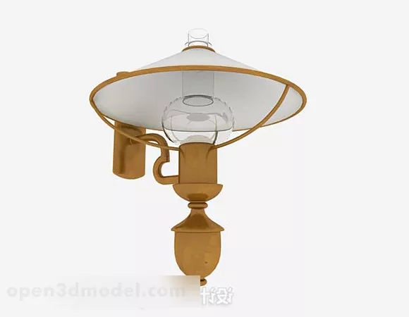 Home Yellow Wall Light V1 3d model Home Yellow Wall Light V1 3d model