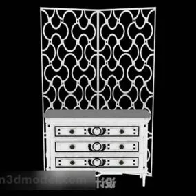 White Partition V1 3d model