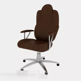 Brown Office Chair V7 3d model