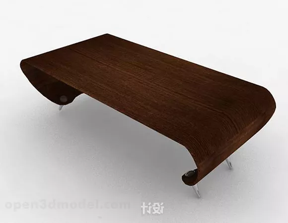 Chinese Style Brown Wooden Coffee Table V1 3d model Chinese Style Brown Wooden Coffee Table V1 3d model