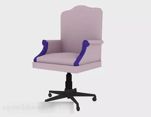 Pink Office Chair V2 3d model Pink Office Chair V2 3d model