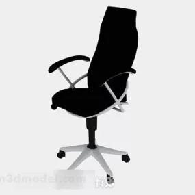 Black Office Chair V16 3d model
