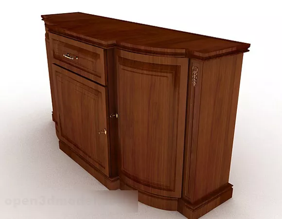 Brown Wooden Office Cabinet V12 3d model Brown Wooden Office Cabinet V12 3d model