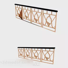 Yellow Railing V2 3d model