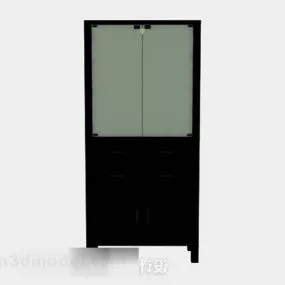 Black Bookcase V2 3d model
