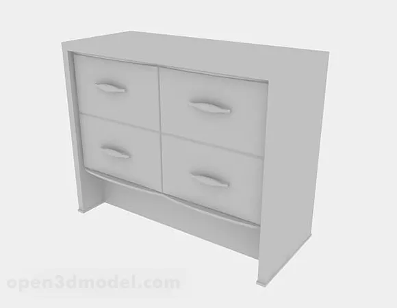 Gray Hall Cabinet V2 3d model Gray Hall Cabinet V2 3d model