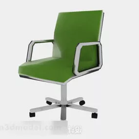 Green Office Chair V9 3d model