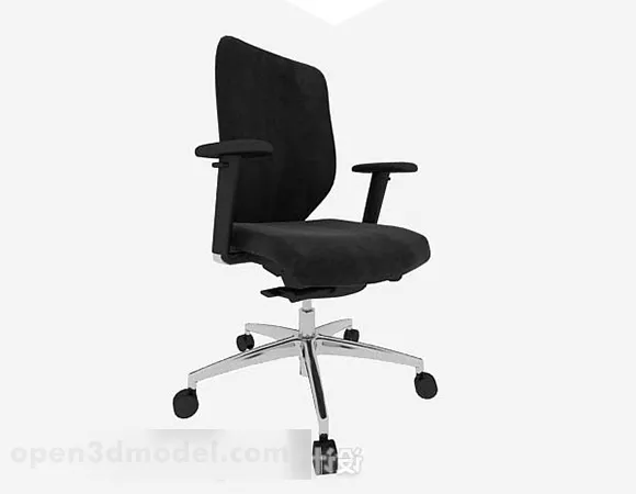 Black Leisure Chair V5 3d model Black Leisure Chair V5 3d model