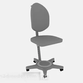 Gray Office Chair V25 3d model