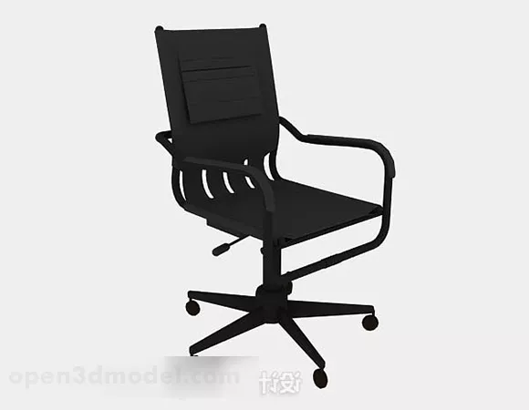 Black Office Chair V17 3d model Black Office Chair V17 3d model