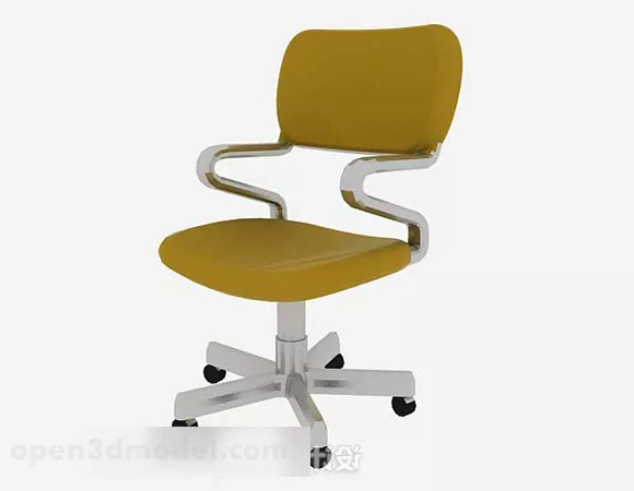 Brown Office Chair V8 3d model Brown Office Chair V8 3d model