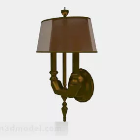 Brown Wall Lamp V1 3d model