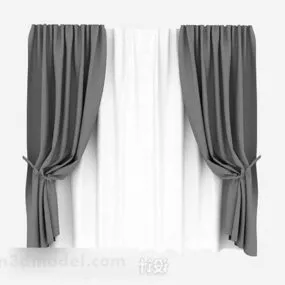 Gray Curtain V13 3d model