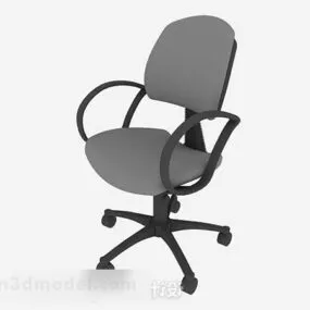 Gray Office Chair V27 3d model