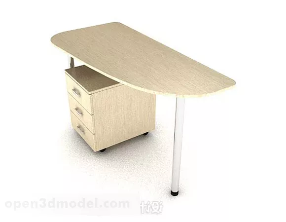 Modern Minimalist Yellow Desk V1 3d model Modern Minimalist Yellow Desk V1 3d model