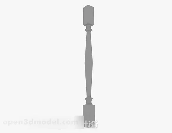 Stone Pillar Column 3d model