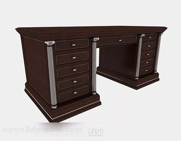 Black Decorative Work Table 3d model Black Decorative Work Table 3d model