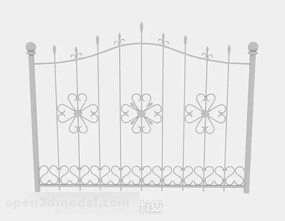 Gray Iron Railing V4 3d model Gray Iron Railing V4 3d model