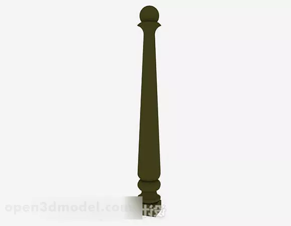 Square Pillar Concrete 3d model