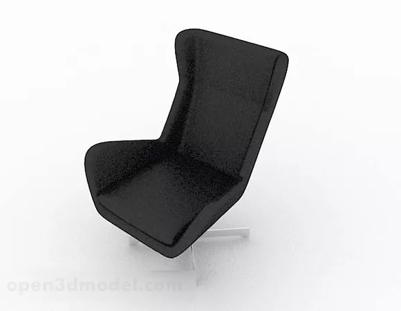 Black Office Chair V20 3d model Black Office Chair V20 3d model