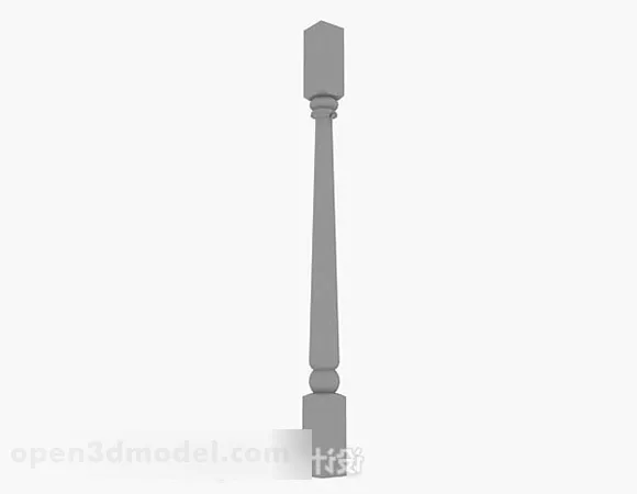 Gray Pillar V12 3d model Gray Pillar V12 3d model