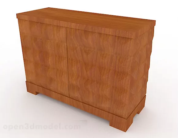 Yellow Wooden Porch Cabinet V6 3d model Yellow Wooden Porch Cabinet V6 3d model