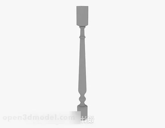 Gray Pillar V14 3d model Gray Pillar V14 3d model