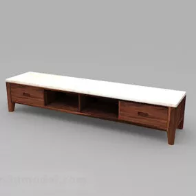 Wooden Home Tv Cabinet 3d model