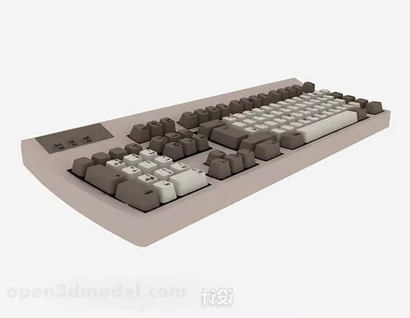 Gray Keyboard V2 3d model Gray Keyboard V2 3d model