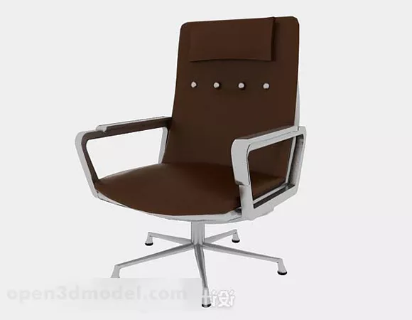 Brown Office Chair V9 3d model Brown Office Chair V9 3d model