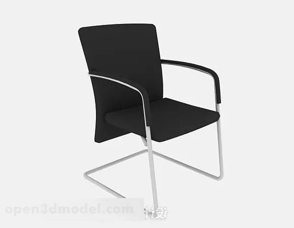 Black Leisure Chair V6 3d model Black Leisure Chair V6 3d model