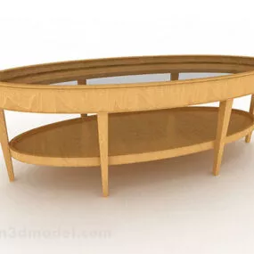 Yellow Coffee Table 3d model