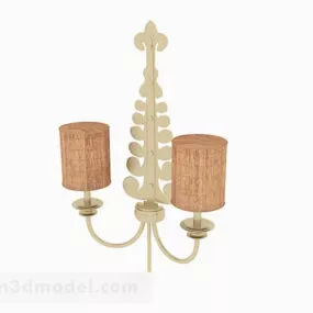 Yellow Wall Lamp V7 3d model
