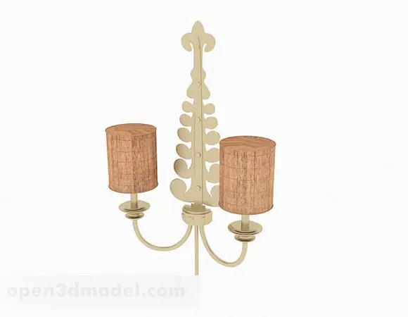Yellow Wall Lamp V7 3d model Yellow Wall Lamp V7 3d model