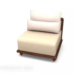 Simple Home Single Sofa 3d model