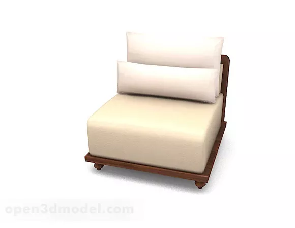 Simple Home Single Sofa 3d model Simple Home Single Sofa 3d model