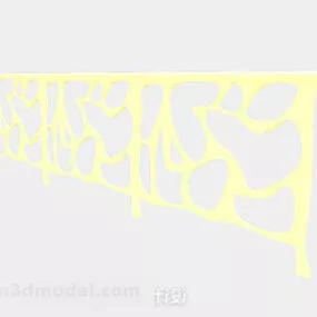 Yellow Personality Railing V1 3d model