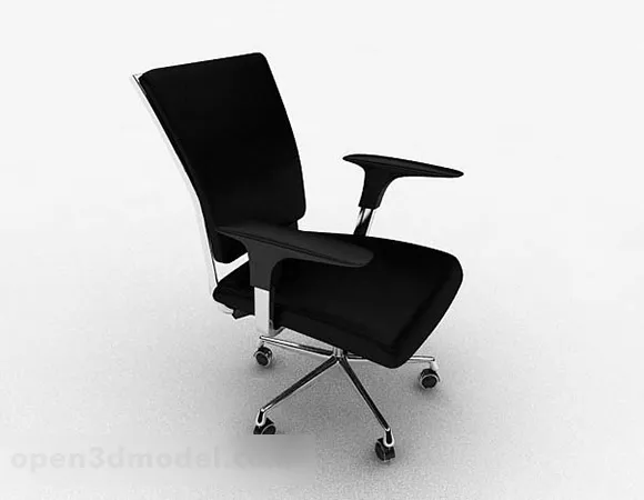 Black Office Chair V24 3d model Black Office Chair V24 3d model