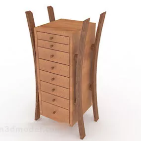Personalized Wooden Cabinet V1 3d model
