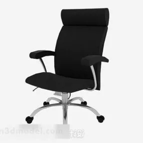 Black Office Chair V25 3d model
