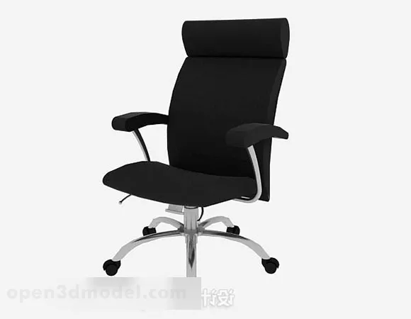 Black Office Chair V25 3d model Black Office Chair V25 3d model