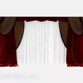 Red Curtain V4 3d model