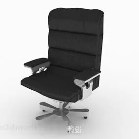 Modern Black Office Chair V2 3d model