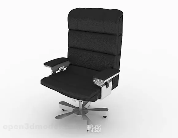 Modern Black Office Chair V2 3d model Modern Black Office Chair V2 3d model