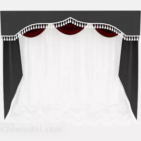 White Curtain V1 3d model