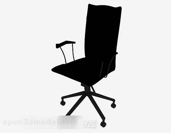 Black Office Chair V26 3d model Black Office Chair V26 3d model